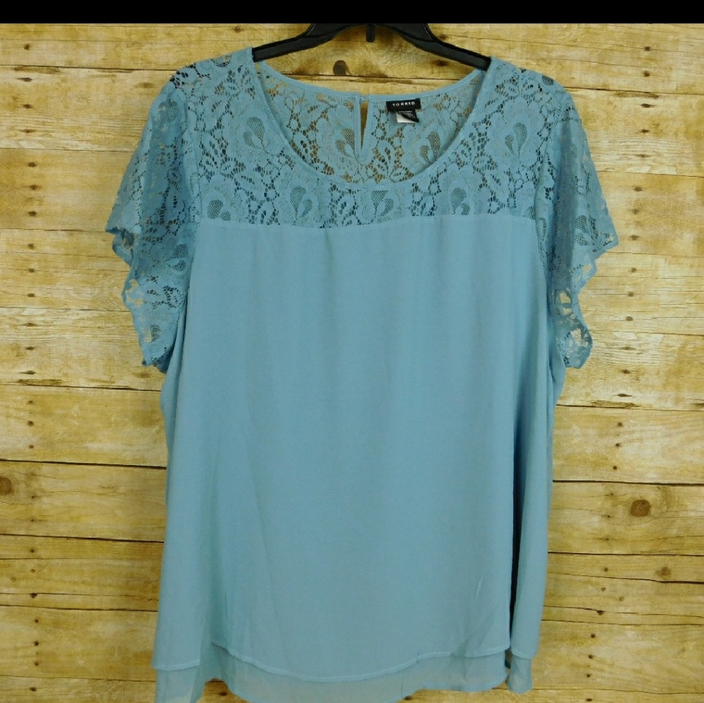 Light Blue Torrid Blouse